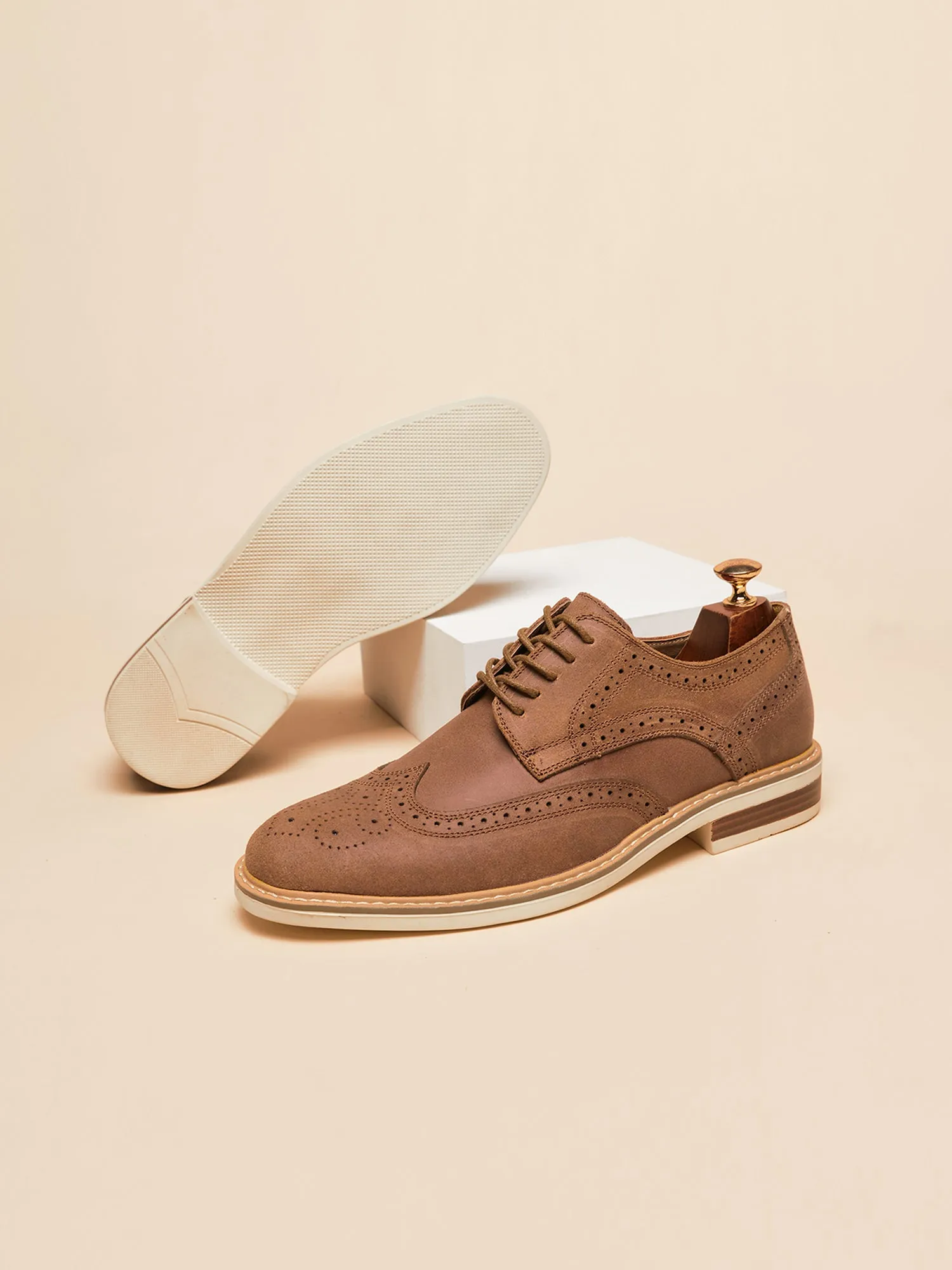 Wingtip Sude Schoenen - Heren - Tijdloze Klasse en Luxe