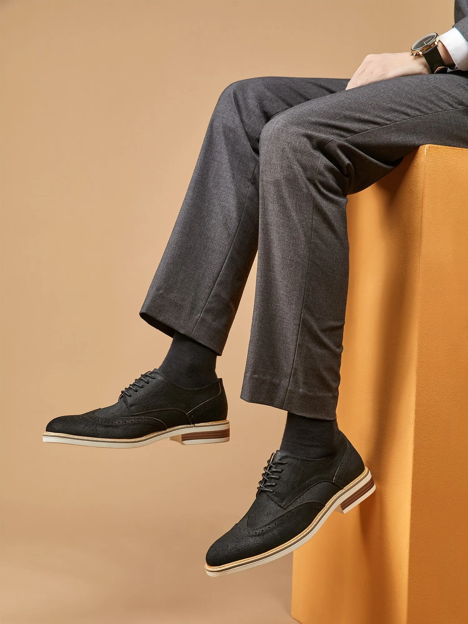 Wingtip Sude Schoenen - Heren - Tijdloze Klasse en Luxe