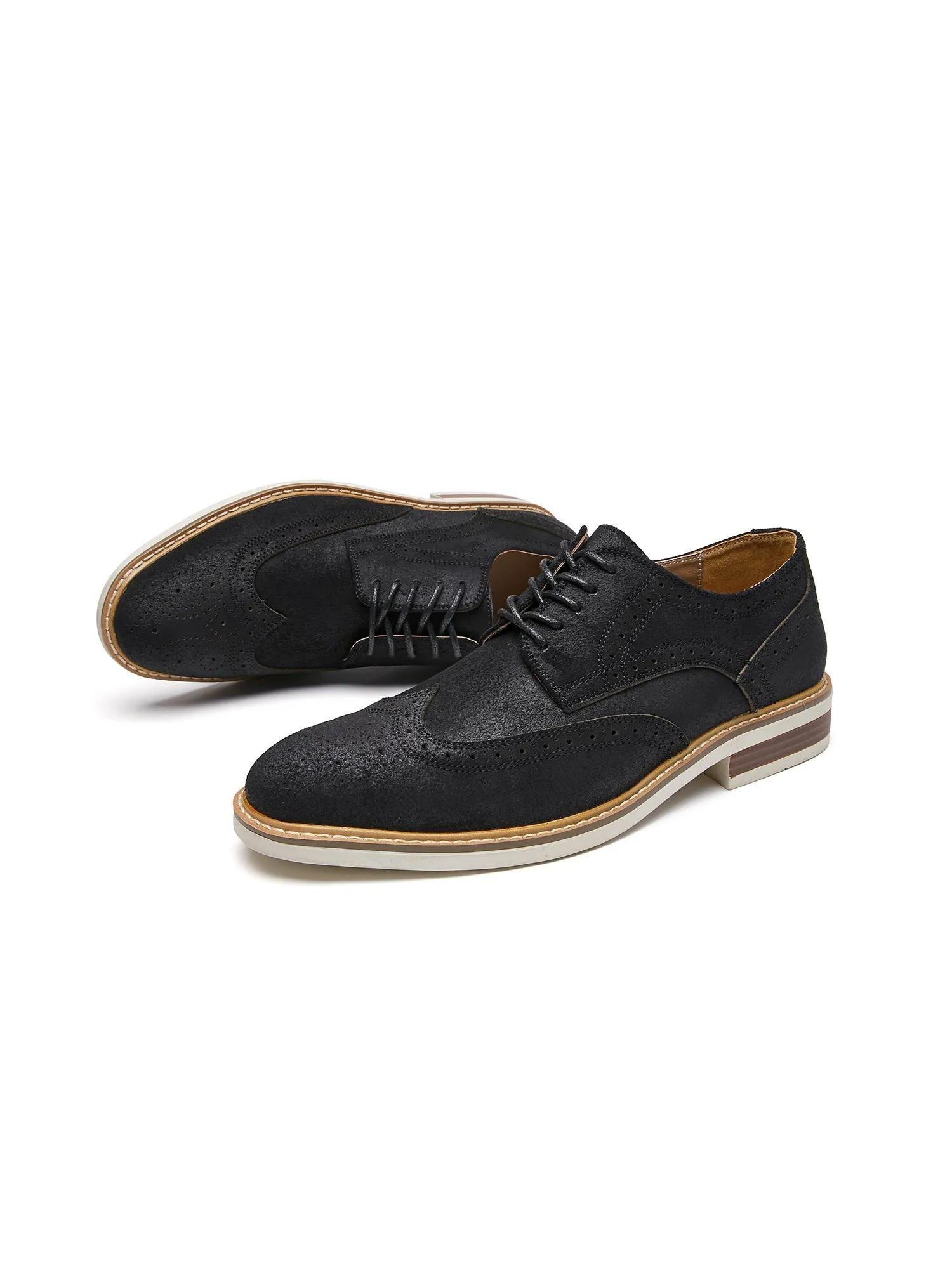 Wingtip Sude Schoenen - Heren - Tijdloze Klasse en Luxe
