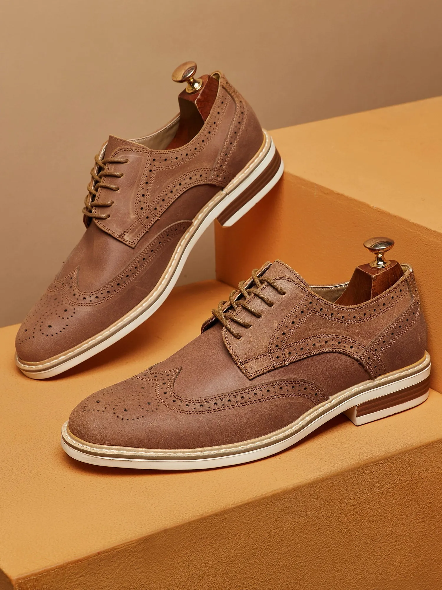 Wingtip Sude Schoenen - Heren - Tijdloze Klasse en Luxe