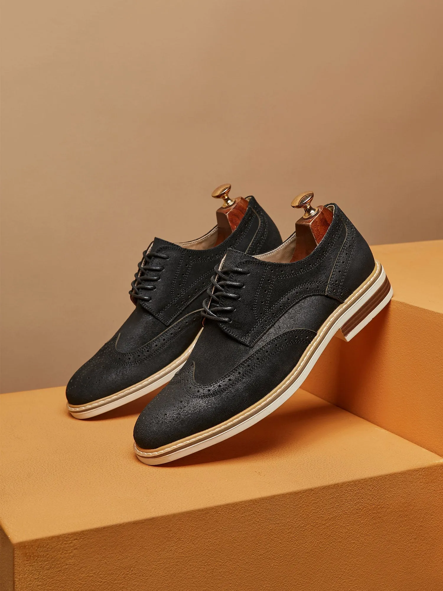Wingtip Sude Schoenen - Heren - Tijdloze Klasse en Luxe