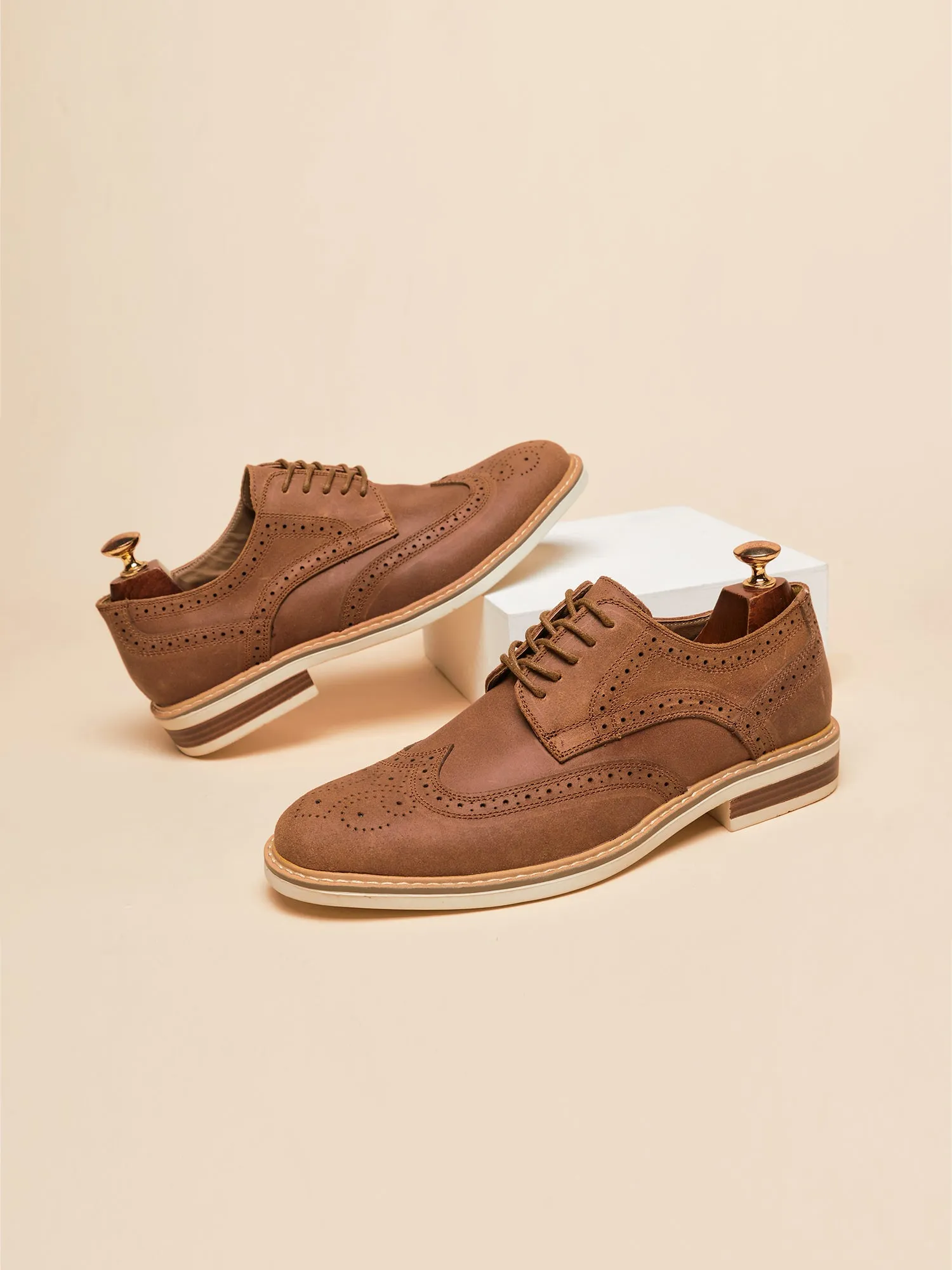 Wingtip Sude Schoenen - Heren - Tijdloze Klasse en Luxe