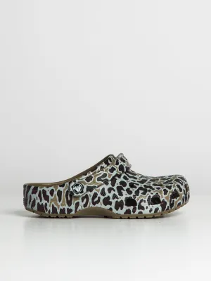 WOMENS CROCS CLASSIC ANIMAL PRNT CLOG - CLEARANCE