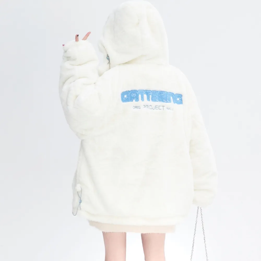 Women's Versatile Letter Embroidered Coat